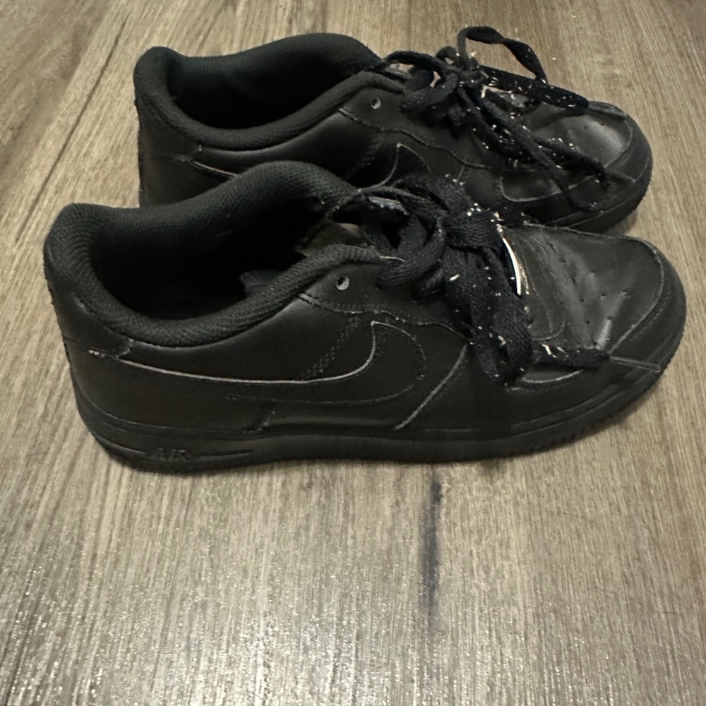 Nike Black Sneakers Air Force 1 Monochrome Design